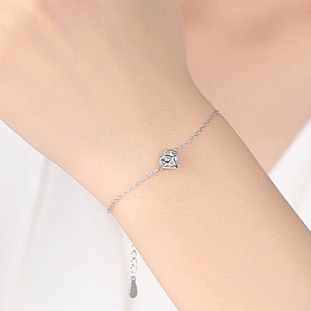 925 Sterling Silver Bracelet with Pendant